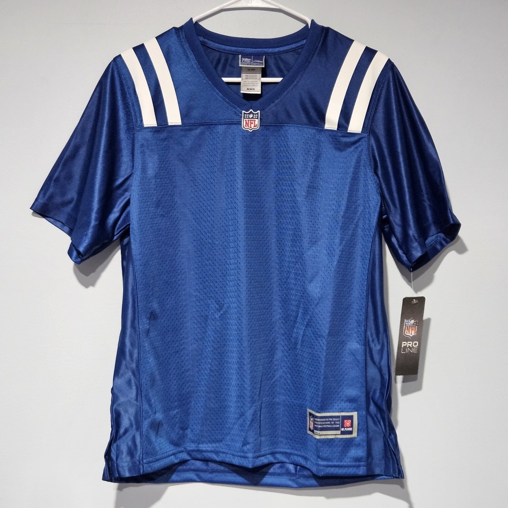 Pro Line Indianapolis Colts Women's Blank Jersey Size M Blue